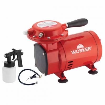 COMPRESSOR DE AR DIRETO 2.8 BAR COM KIT PINTURA WORKER BIVOLT