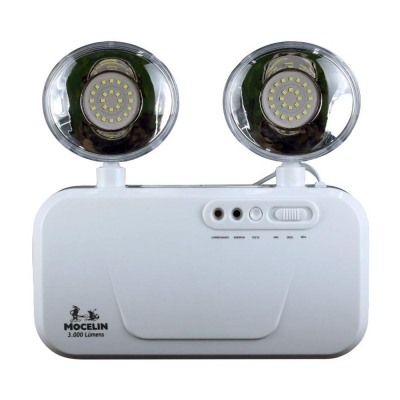 BLOCO DE ILUMINAÇÃO DE EMERGÊNCIA 3000 LUMENS MOCELIN