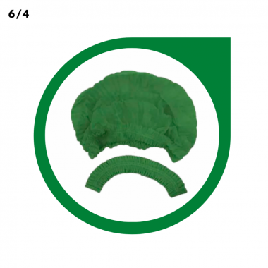 TOUCA DESCARTÁVEL VERDE 20G PCT C/ 100UNI