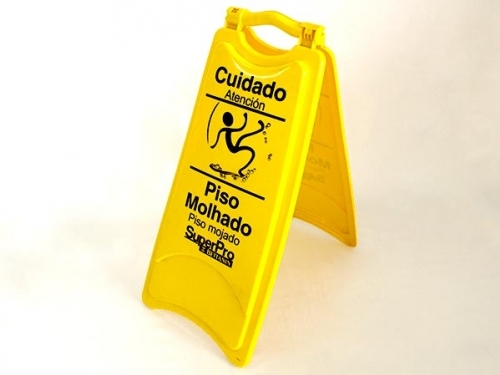 Cavaletes para sinalização de Piso